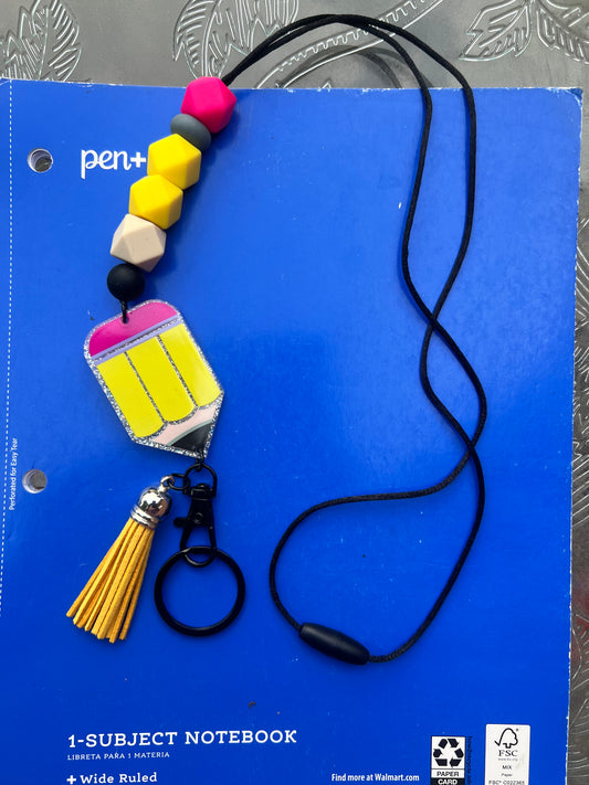 PENCIL LANYARD KEYCHAIN
