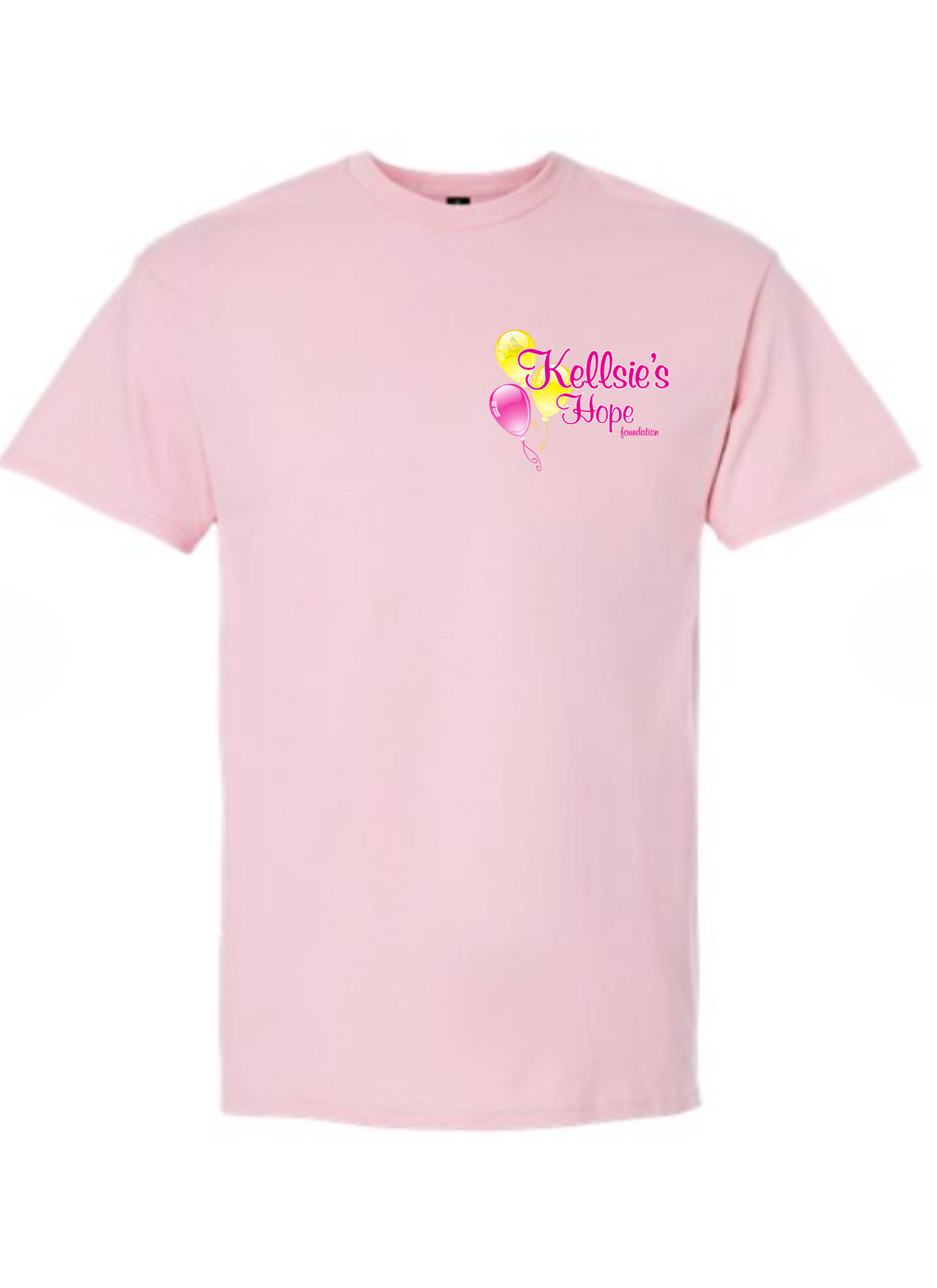 DREAMERS Kellsie's Hope Pocket Logo Short Sleeve Tee-Light Pink