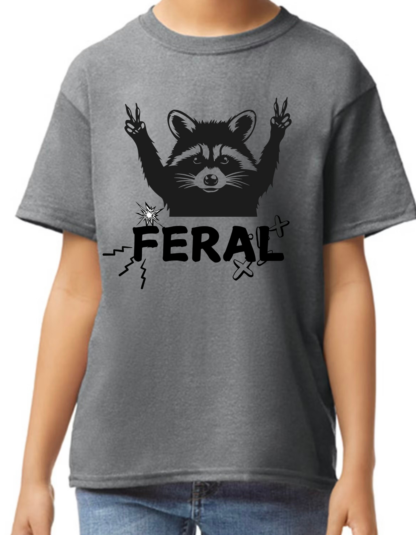 Feral- Youth Hoodie and T-shirt option